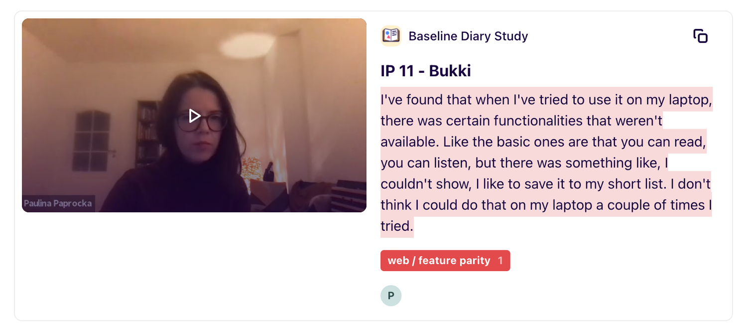 User research insights